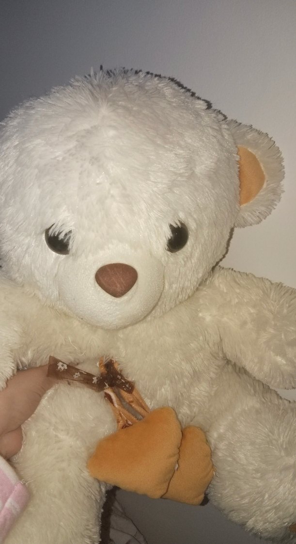 Beyaz Peluş Ayıcık Oyuncak - Görsel 2