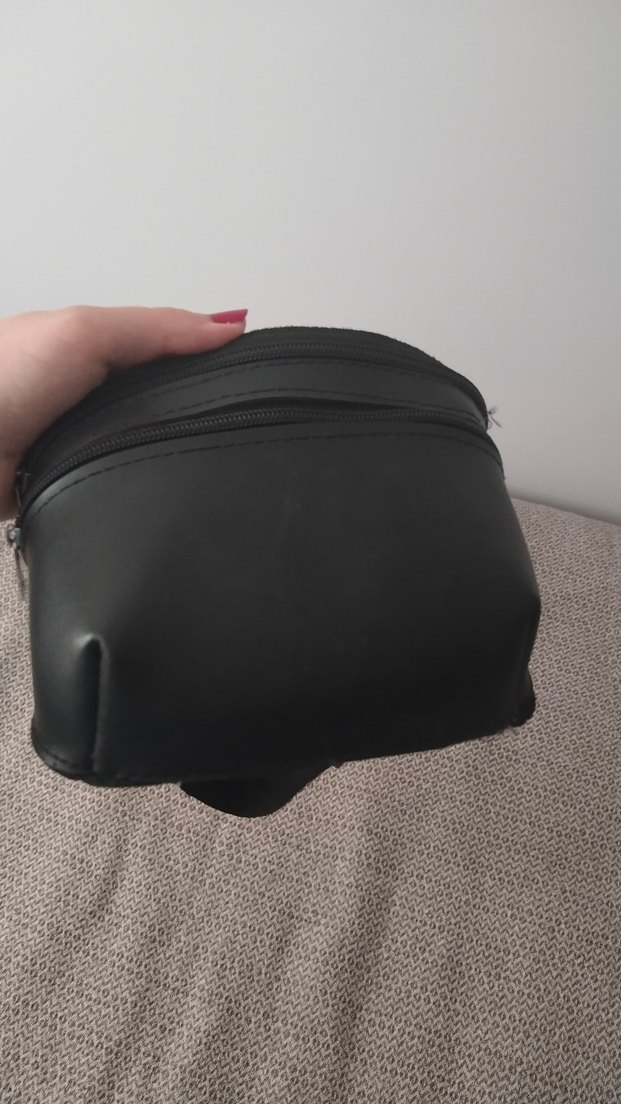 Siyah Deri Kadın Bel Çantası - Görsel 4