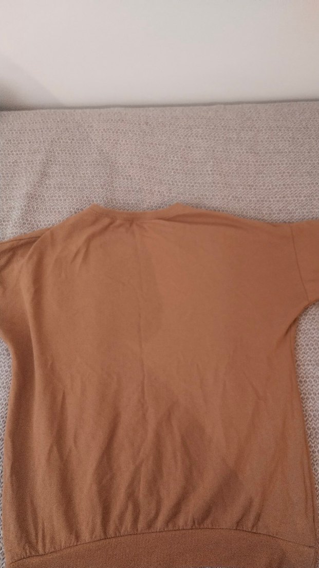 Düğmeli Kahverengi Mickey Mouse Baskılı Sweatshirt - Görsel 3