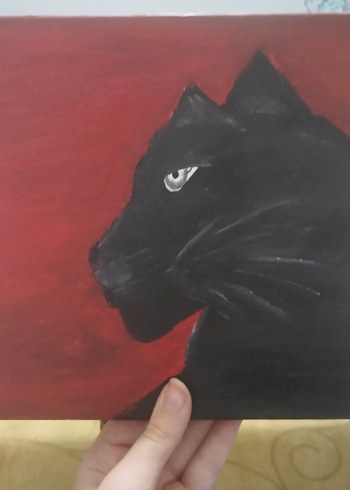 Siyah Panter Temalı Dekoratif Tablo - Görsel 3