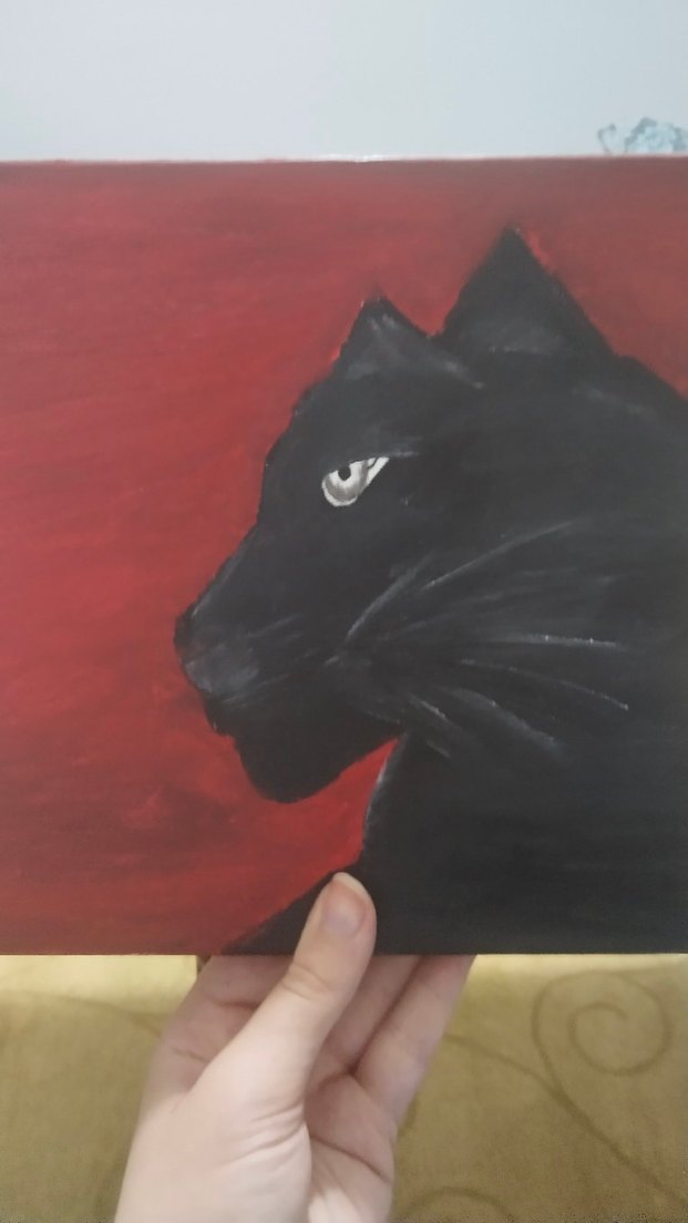 Siyah Panter Temalı Dekoratif Tablo - Görsel 3