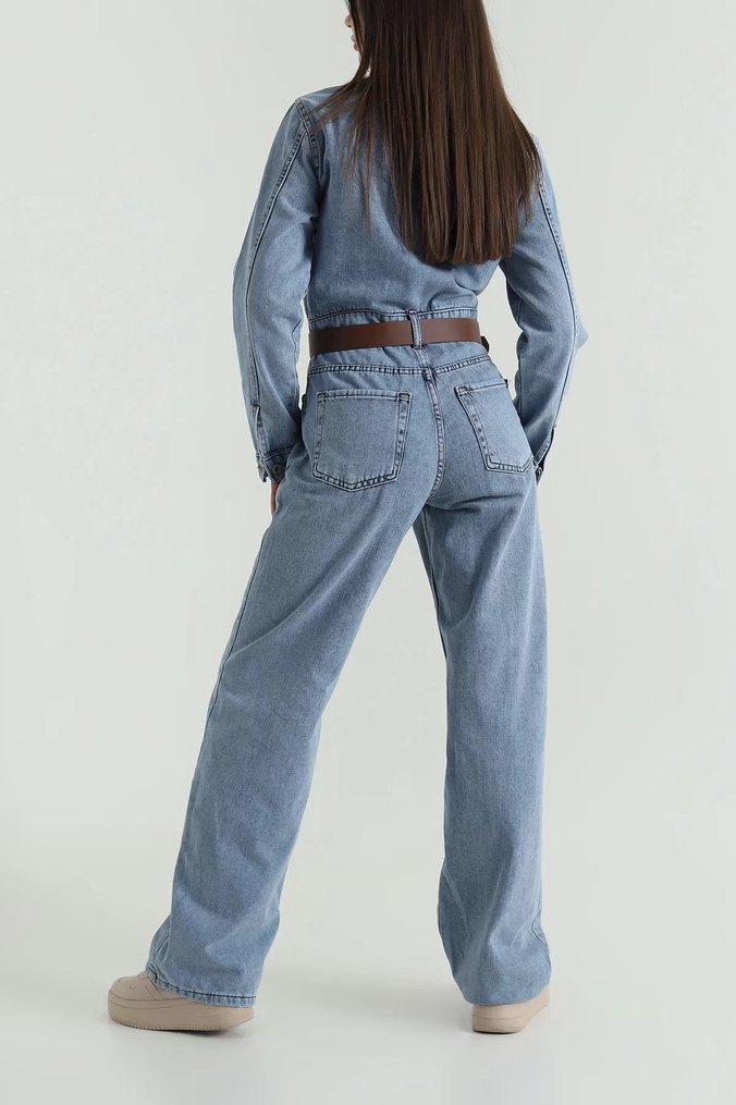 Kemerli Kadın Tulum - Görsel 4