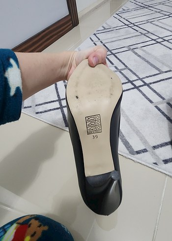 Klasik Siyah Stiletto Topuklu Kadın Ayakkabı 10 cm topuk - Görsel 4