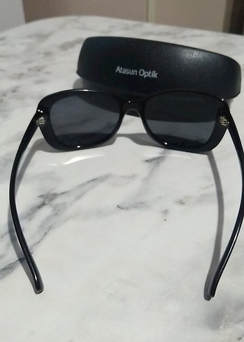 Beden siyah Renk Atasun Optik Siyah Parlak Kadın Güneş Gözlüğü