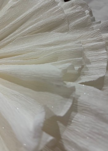 Zara Home Flora Beyaz Çiçek Desenli Sarkıt Avize El Yapımı