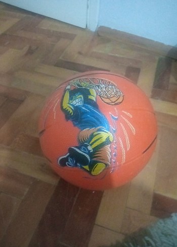Turuncu Baskılı Basketbol Topu