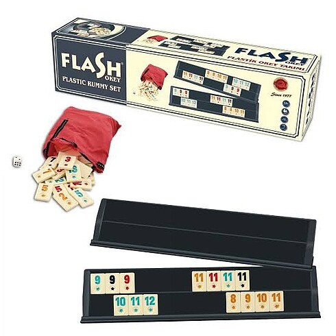 Plastik okey takımı flash