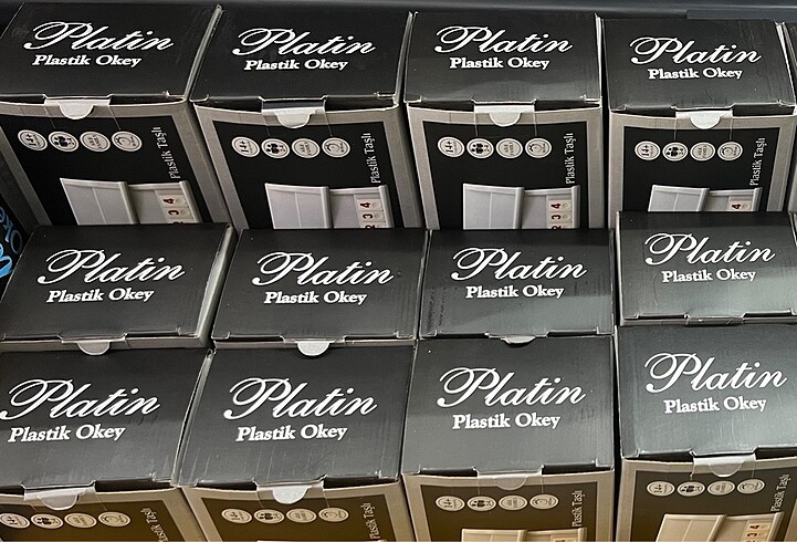  Beden Okey takımı plastik platin