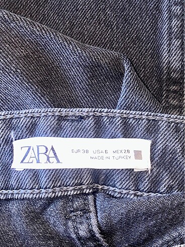 38 Beden siyah Renk Kot pantolon (ZARA )