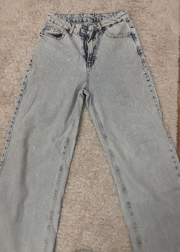 Taşlı kot pantolon