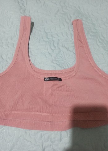 Pembe Basic Spor Crop Top