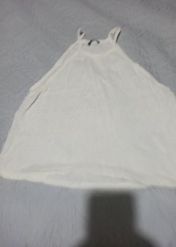 Zara Beyaz atlet model bol tişört