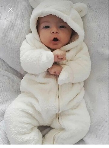 Peluş bebek ayıcıklı uyku tulumu