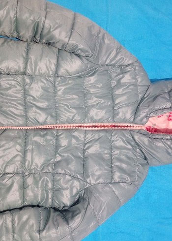 LC Waikiki Kız Çocuk Çiçek Desenli Fermuarlı Pembe Mont