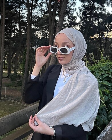 Diğer taş rengi pamuk kıraş şal