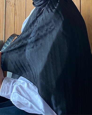 Beden siyah pamuk jakar şal