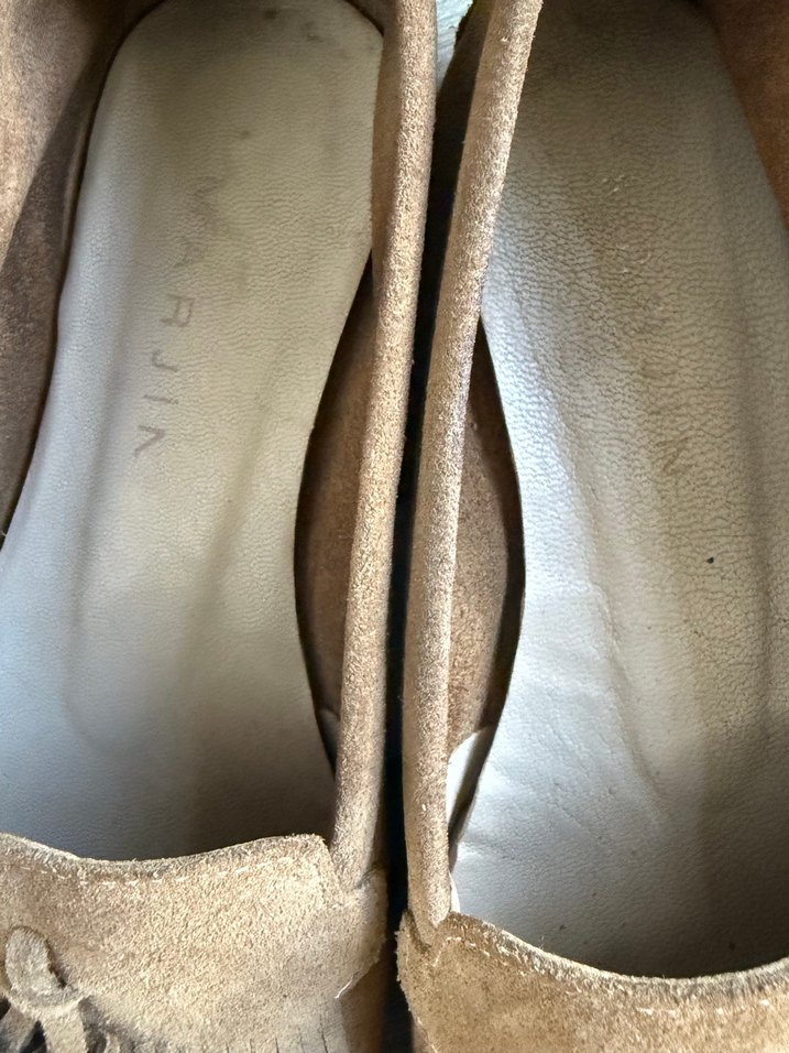 Bej Süet Püsküllü Kadın Loafer - Görsel 3