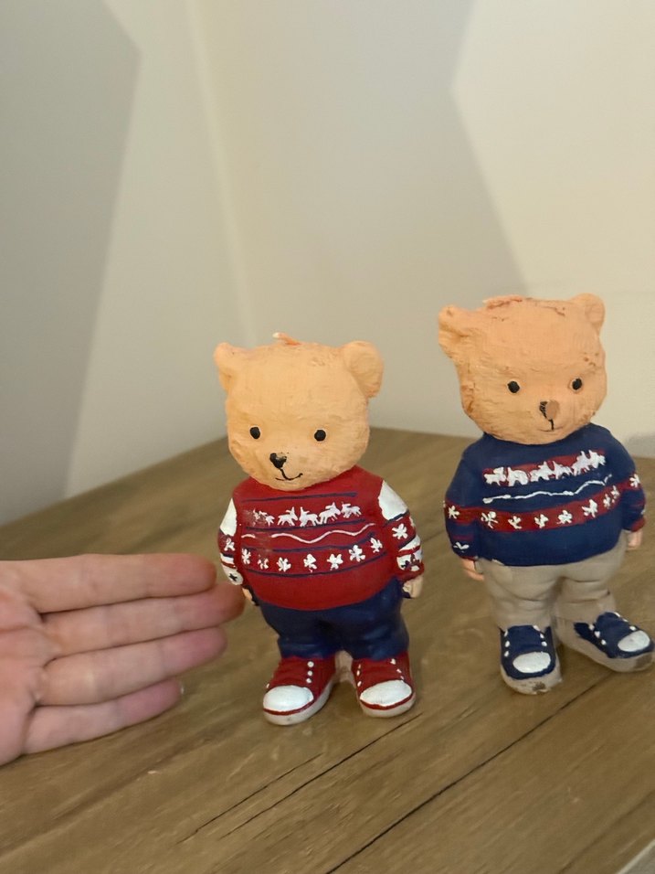 Renkli Ayı Figürleri İkili Set mum - Görsel 3