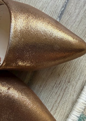 Kahverengi Parlak Deri Stiletto Kadın Ayakkabı - Görsel 3