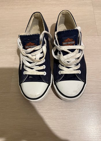 Lacivert Denim Bağcıklı Kadın Spor Ayakkabı - Görsel 2