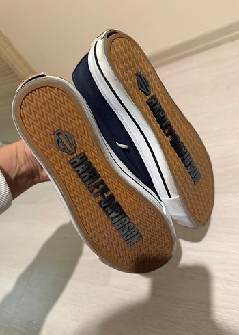 Lacivert Denim Bağcıklı Kadın Spor Ayakkabı - Görsel 4