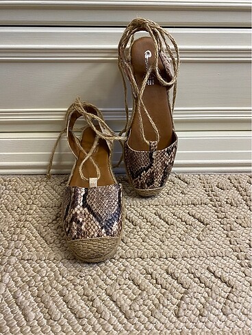 SON FİYATTIR! Bambi Hakiki deri espadril - Görsel 5