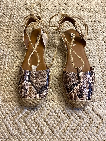 SON FİYATTIR! Bambi Hakiki deri espadril - Görsel 7