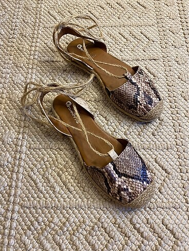 SON FİYATTIR! Bambi Hakiki deri espadril - Görsel 6