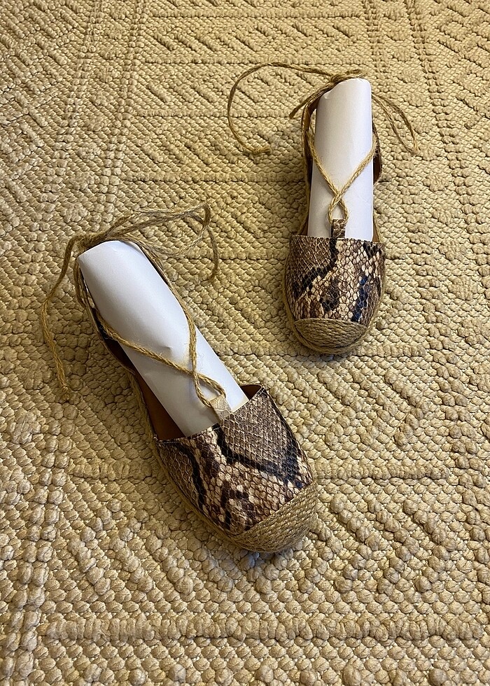 SON FİYATTIR! Bambi Hakiki deri espadril - Görsel 2