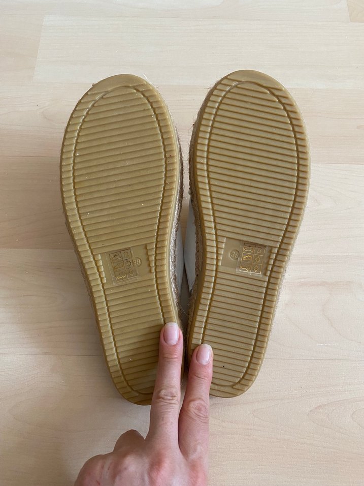 NİNE WEST HAKİKİ DERİ HASIR DETAYLI TERLİK - Görsel 5