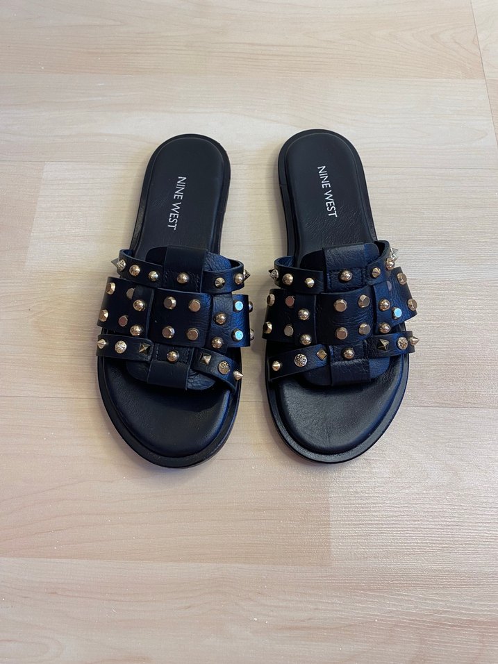 NİNE WEST ZIMBALI HAKİKİ DERİ TERLİK - Görsel 3