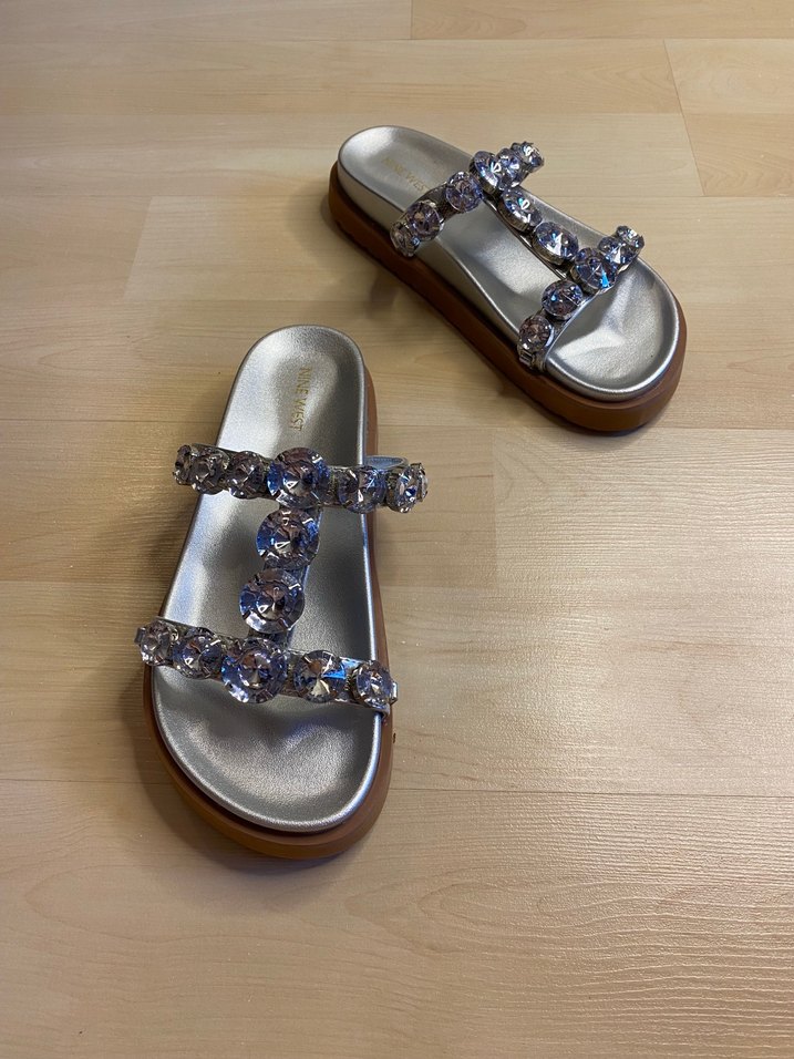 ORİJİNAL NİNE WEST TAŞLI GÜMÜŞ TERLİK - Görsel 2