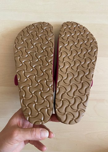 NİNE WEST HAKİKİ DERİ FUŞYA TAŞLI Tokalı Terlik - Görsel 5