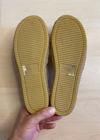 NİNE WEST HAKİKİ DERİ HASIR DETAYLI TERLİK - Görsel 4