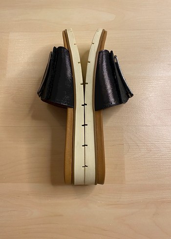 Hakiki deri Tokalı cırtlı Kadın Terlik - Görsel 6