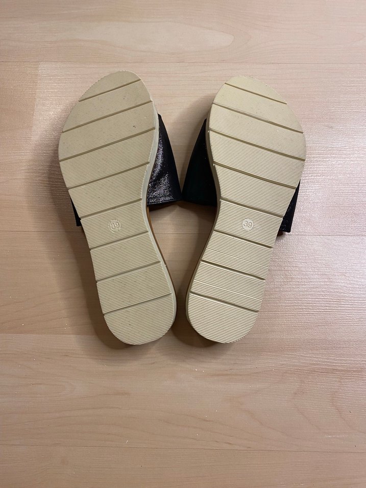 Hakiki deri Tokalı cırtlı Kadın Terlik - Görsel 5