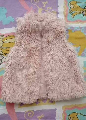 Pembe Peluş Kız Yeleği
