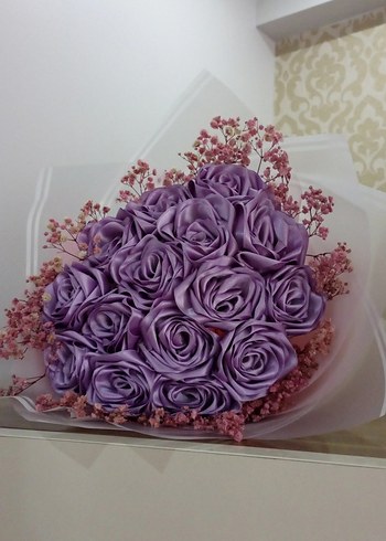 lila solmayan buket - Görsel 2