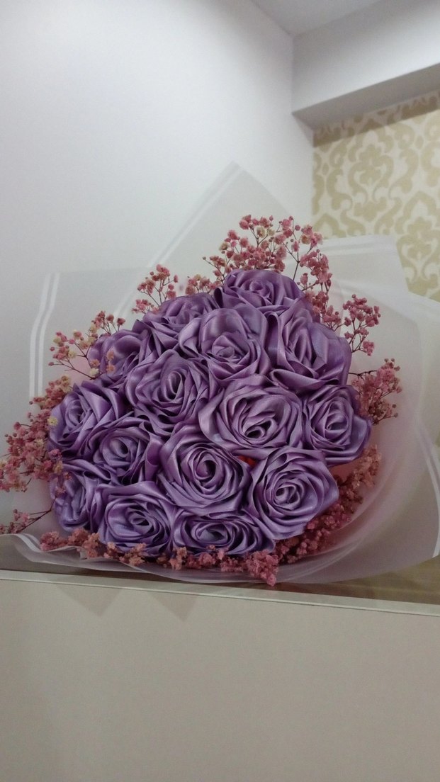 lila solmayan buket - Görsel 2