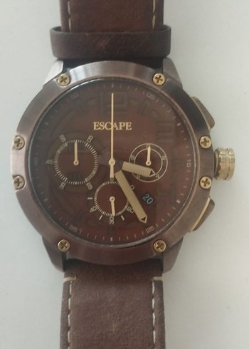Escape Erkek Vintage Kahverengi Saat