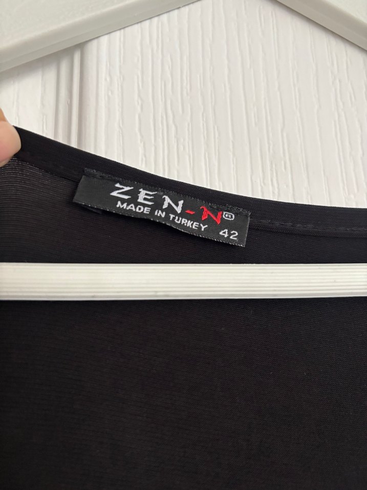 Siyah Midi Elbise - Görsel 5