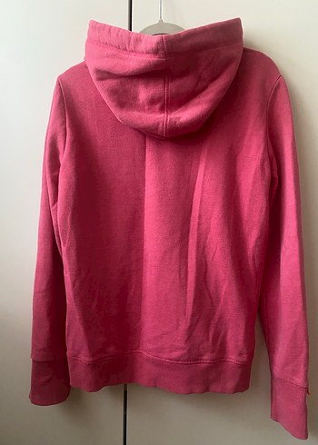 Pembe SuperDry Kadın Sweatshirt Kapüşonlu - Görsel 5