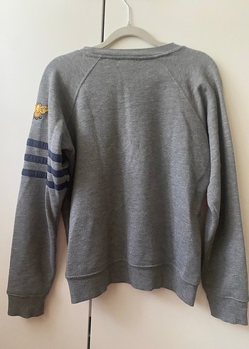 Gri Hampton Crew Pamuklu Sweatshirt - Görsel 5