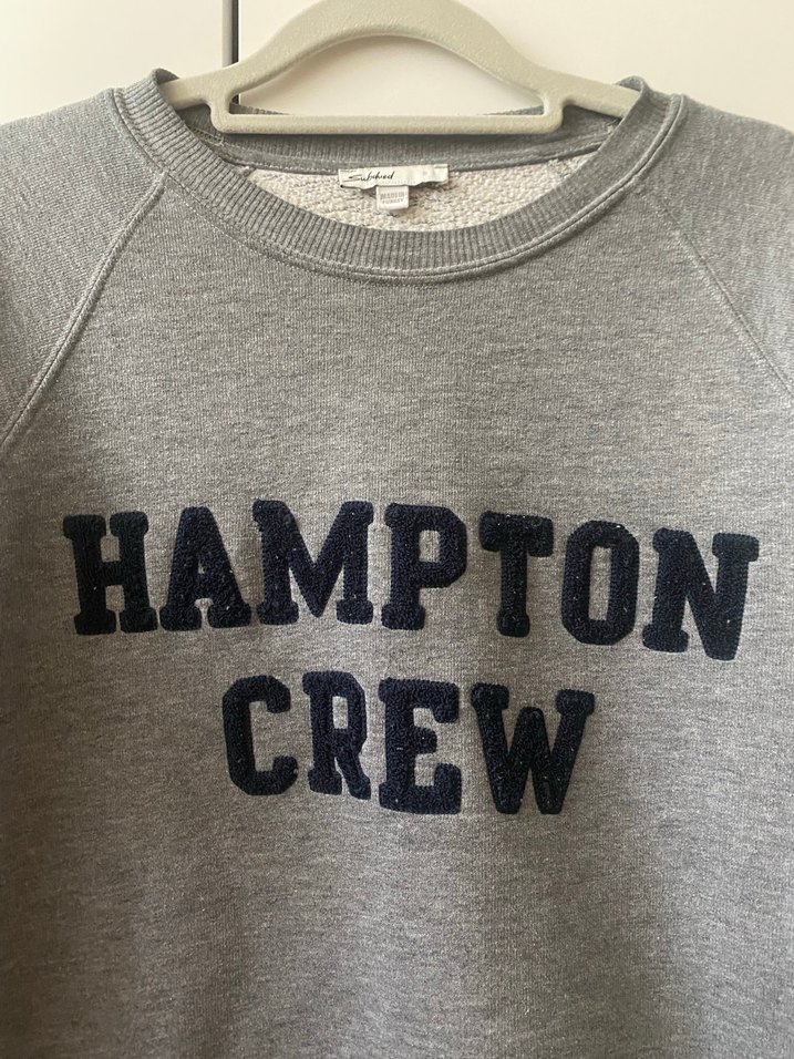 Gri Hampton Crew Pamuklu Sweatshirt - Görsel 2