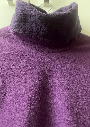 Mor Yüksek Yakalı Kadın Sweatshirt - Görsel 3