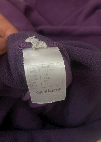 Mor Yüksek Yakalı Kadın Sweatshirt - Görsel 6