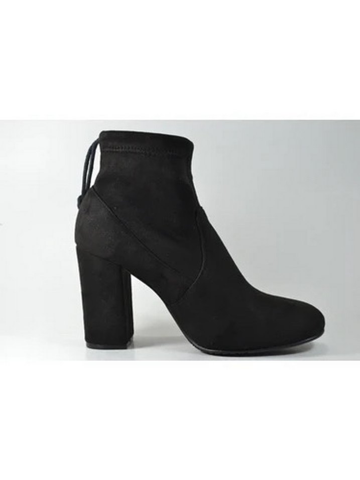 ELLE - Siyah Süet Kadın Topuklu Bot - Görsel 4