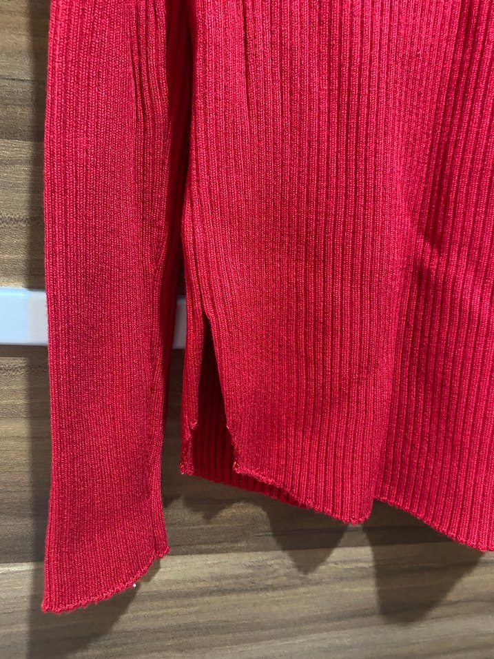 Karol - Kırmızı Triko Kadın Kazak - Görsel 5