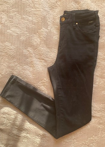 Mavi - Siyah Dar Kesim Pantolon
