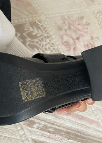 Siyah Yılan Desenli Platform Topuklu Kadın Ayakkabı - Görsel 7